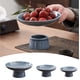 thumbnail image 1 of Cuenco de fruta de cerámica con 3 compartimentos - Cuenco de postres con pedestal para helado, aperitivos y centro de mesa - Cuenco de cocina para fiestas y comidas, 1 of 3