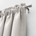 thumbnail image 2 of Lumi Home Furnishings 5/8" Single Curtain Rod Set with End Cap Finials, Brushed Nickel, 28"-48", 2 of 5