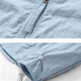 thumbnail image 5 of Men's Sun Protection Jacket Zip Up Hoodie Lightweight Quick Dry Long Sleeve Outdoors Sweatshirt Zipper Pockets (XL, Light Blue), 5 of 8
