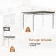 thumbnail image 2 of Moderno industrial 5-piece dining set para 4, featuring a blanca metal frame y a washed gris mesa top, ideal para para kitchens y dining rooms, 2 of 7