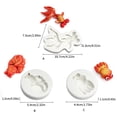 thumbnail image 3 of Cute Carp Fish Fondant Chocolate Mould Cake Decorating Baking Tool Handmade Soaps Silicone Ornament Mold Easy to Clean, 3 of 18