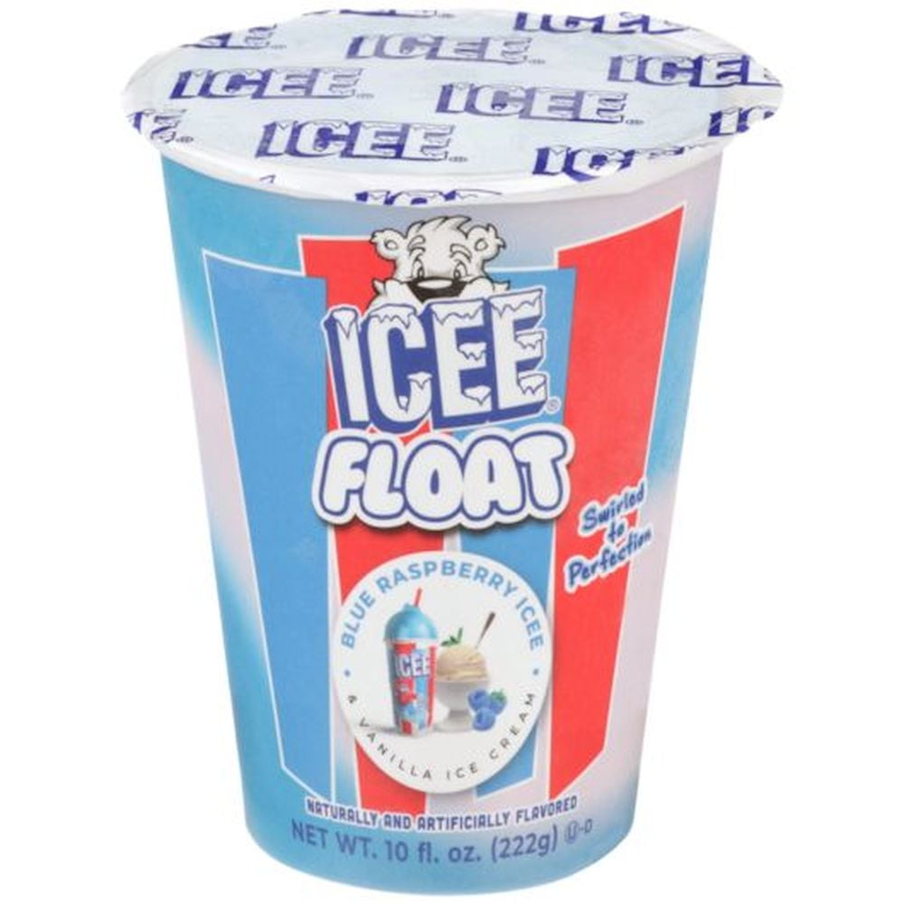 ICEE Blue Raspberry Float Cup, 10 Fluid Ounce 12 per case