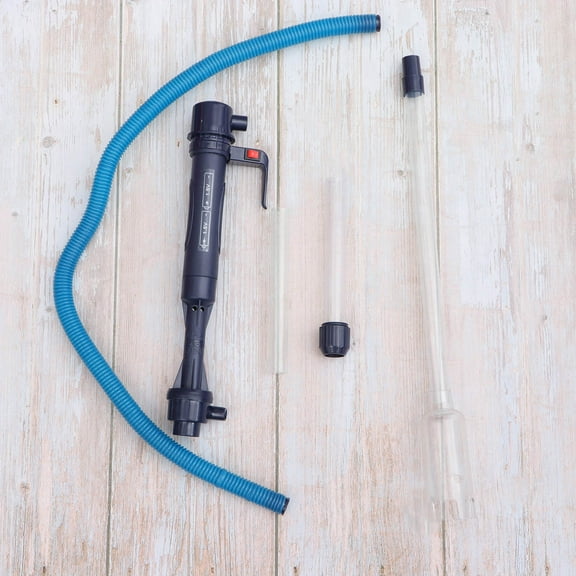 HEALEEP Aquarium Gravel Vacuum 1 Set Dark Blue Plastic Fish Tank Cleaner for Tools 32.9*2.4*2.4in