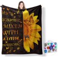 thumbnail image 1 of Sunflower Gifts for Women,Sunflower Blanket for Women,Friend Butterfly Blanket Inspirational Friendship Gift, Soft Warm Blanket for Women Birthday 50"x60", 1 of 6