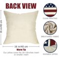thumbnail image 2 of 4th of July Patriotic Decorative Throw Pillow Covers 16x16 Set of 4, America USA Rustic Red White Blue Stripes Stars Outdoor Pillowcase, American Independence Day Cushion Case Home Decor, 2 of 6