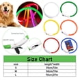 thumbnail image 4 of Goowood Glow Dog Collar Flashing Light Up Dog Collar USB Rechargeable LED Plastic Adjustable Night Safety for Small Medium Large Dogs Collar, 4 of 7