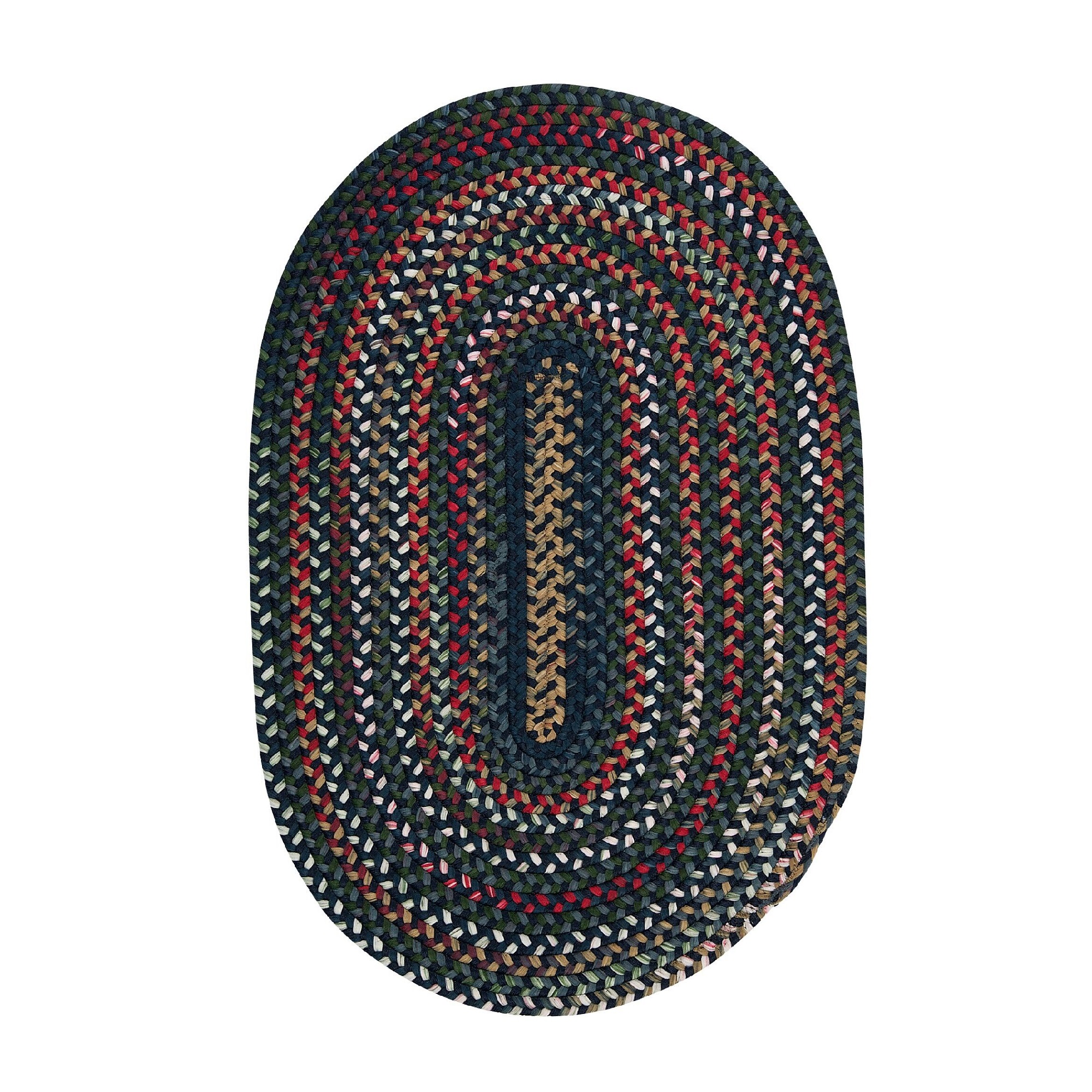 3' x 5' Oval Handmade Braided Area Throw Rug