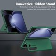 thumbnail image 2 of for Samsung Galaxy Z Fold 5 Case [Hidden Magnetic Kickstand], Z Fold 5 5g Kickstand Phone Case Slim Hard PC Bumper Shockproof Support Wireless Charging Z Fold5 5g Stand Case Green, 2 of 11