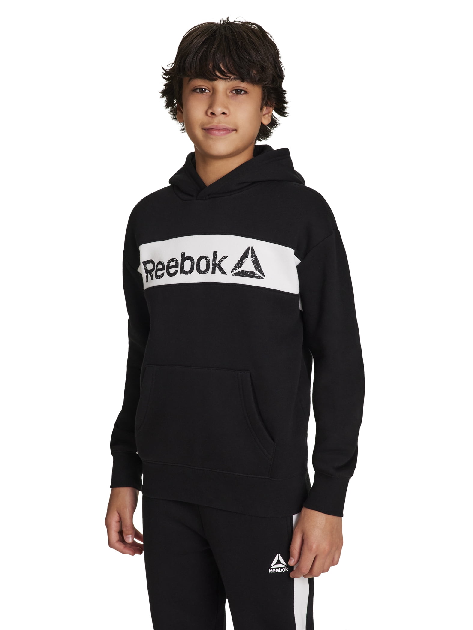 Reebok Boy's Colorblock Fleece Hoodie, Sizes 4-18