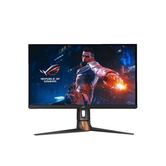 Restored ASUS ROG 27" Swift 360Hz 1440P HDR Gaming Monitor (PG27AQN) - QHD (2560 x 1440), Fast IPS, 1ms, G-SYNC, Eye Care, HDMI, DisplayPort, USB, Ergonomic Design, VESA Wall Mountable, HDR10, Display HDR600 (Refurbished)
