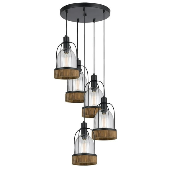 Cal Lighting 60W X 5 Beacon Pendant Fixture(Edison Bulbs Not included)