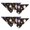 2Halloween-98, variant on Gothic Halloween Dog Bandanas 2 Pack, Witch Wizard Black Cat Design Adjustable Double Sided Pet Scarf
