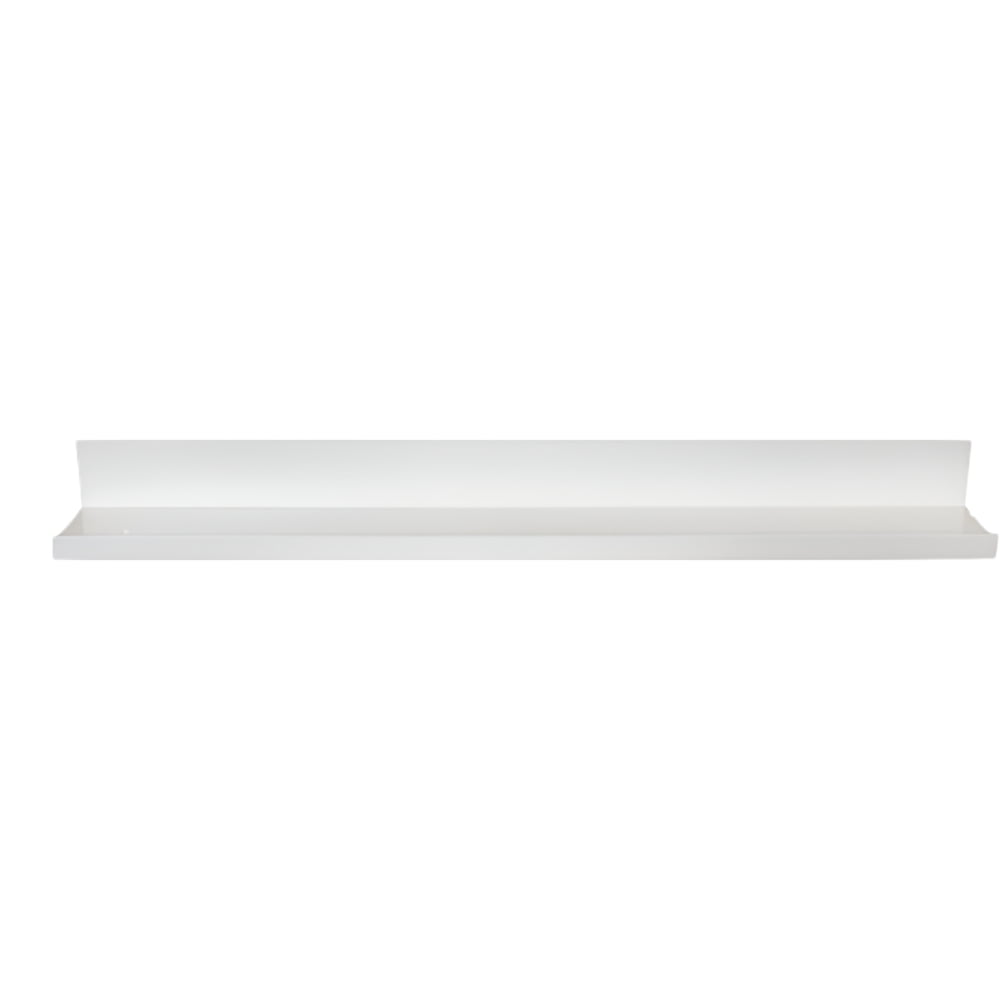 InPlace Shelves Rectangle Wood Modern Wall Mounted Picture Ledge Shelf, One, 35.4Wx4.5Dx3.5H, White