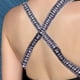 thumbnail image 4 of Correa de repuesto para sujetador para mujer, con diamantes de imitación, invisible, elástico, ajustable, extraíble, tirantes para los hombros, Tops, decoración de vestidos, multicolor, 4 of 5
