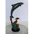 thumbnail image 6 of Nifao Bronze Dolphin and Turtle Statue Ocean Reef Art Décor – Home Decor Sculpture, 8"L x 13"W x 25"H, 6 of 20