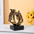 thumbnail image 6 of Horse Head Statue Ornament Horse Sculptures Horses Figurines Decorative Objects for Home Offices Bookshelf Table, 6 of 9