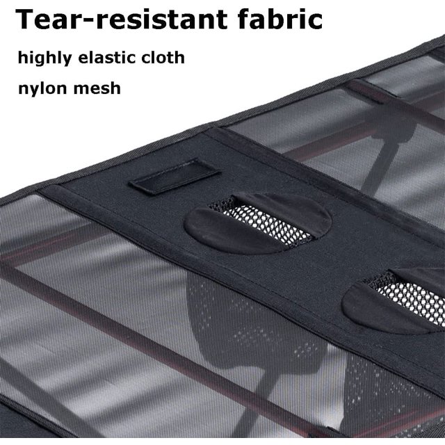 Mesa de picnic al aire libre ultraligera, mesa plegable para acampar de aleación de aluminio con 2 portabotellas para barbacoa Trekking (negro, 59 * 40 * 39 cm) ZefeiWu 8390606598103