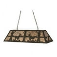 thumbnail image 6 of Meyda Tiffany 172576 Deer At Lake 6 Light 48" Wide Linear Pendant - Bronze, 6 of 7