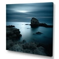 thumbnail image 2 of Designart "Coastal Horizon In Black And Blue Tones" Coastal Ocean Wall Decor, 2 of 7