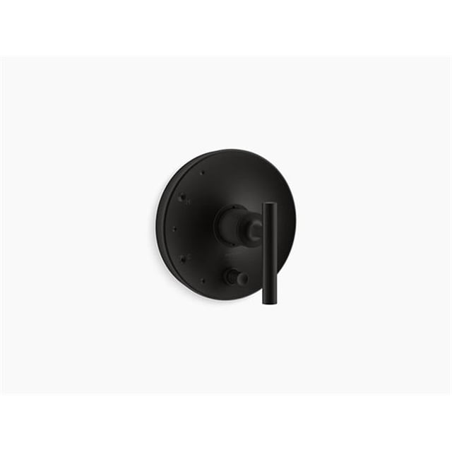 Kohler K-T14501-4-BL Purist Rite-Temperature pressure-balancing Valve Trim with Lever Handle - Matte Black