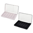 thumbnail image 1 of 2pcs Estuche de de Ojos Vacío ABS Duradero de 24 Rejillas para Propios Cosméticos de Maquillaje Sunnimix Estuche de sombra de ojos de maquillaje vacío, 1 of 8