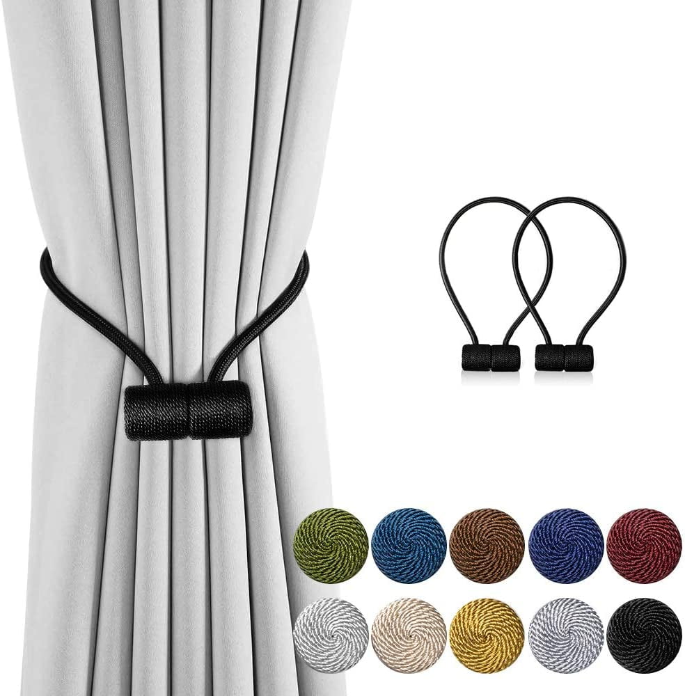 2 Pack Curtain Tiebacks,16 Inch Decorative Curtain Holdbacks for Window Décor
