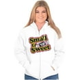 thumbnail image 3 of Retro Candy Small Sweet Tootsie Roll Zip Hoodie Sweatshirt Women Brisco Brands M, 3 of 6
