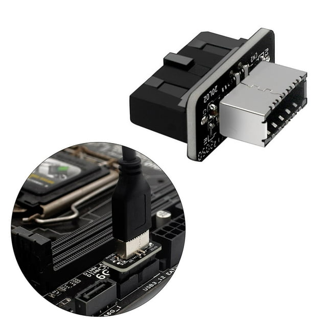 Convertidor adaptador USB 3 19P / 20P a tipo accesorios de placa perfke Convertidor de placa base