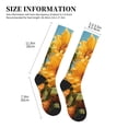 thumbnail image 2 of Lsque Sunflower Blue Sky Pattern Sport Compression Socks for Men & Women 15-20 mmHg Knee High Nurse Pregnant Running Medical and Travel Athletic, 2 of 6