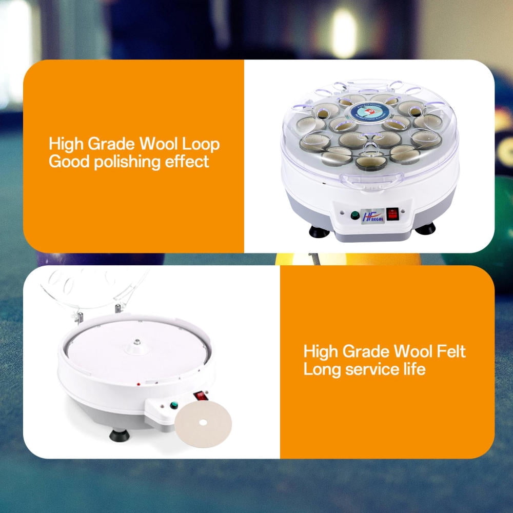 Automatic Pool Ball Cleaner Machine - 110V Electric Washer & Polisher for Pool Halls, Gyms