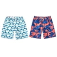 thumbnail image 5 of GYRATEDREAM Boys Swim Trunks Kids Quick Dry Bathing Suits Swimsuit Tropical Print Swim Shorts Swimwear for 5-14 Years, 5 of 5