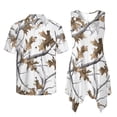 thumbnail image 2 of Psesaysky Couple Clothing Set White Camo Oak Tree Print Mens Shirts Summer Dress for Women Hawaii Aloha Shirts Sleeveless Beach Tank Sundress for Couple Vacation Outfit, 2 of 7