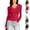 #03 Wine, variant on Women's Fitted Tops V Neck Lace Trim Shirts Long Sleeve Stretchy Soft Lightweight Basic Going Out Versatile Tee, #03 Dark Gray, S
