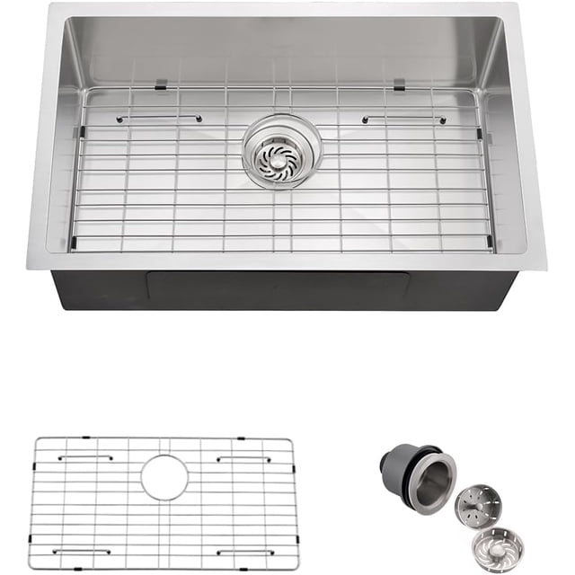 Stainless Steel Kitchen Sink Undermount Inch Single Bowl Kitchen Sink Gauge Stainless Steel Single Basin Sink