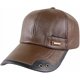 thumbnail image 1 of Gorras de béisbol de cuero cálido 2026 para hombre, con forro polar, ajustables, para otoño e invierno, para exteriores., 1 of 1