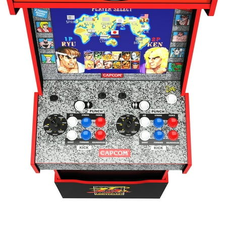 Arcade1Up - Capcom Street Fighter II: Champion Turbo Legacy Edition Arcade with Riser & Lit Marquee - Multi