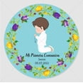 thumbnail image 1 of Etiqueta de comunión con nombre personalizado, pegatina de primera comunión, colección de nombre de primera comunión, bautismo, etiqueta de regalo, 3-7cm, 1 of 4