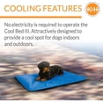 thumbnail image 3 of Cool Bed III Dog Cooling Mat, Indoor Outdoor Cooling Beds for Large Dogs, Chilling Pet Pad for in Home, Outdoor Houses, Crates, Yards, Porches - Large 44 X 32in Chill Blue, 3 of 5