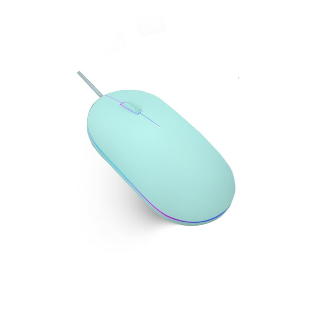 Xingzhi Computer Mouse With Backlit Ergonomic Mute Click 1000 DPI Optical Engine With Colorful Backlit Universal for Office Gaming TYPE2