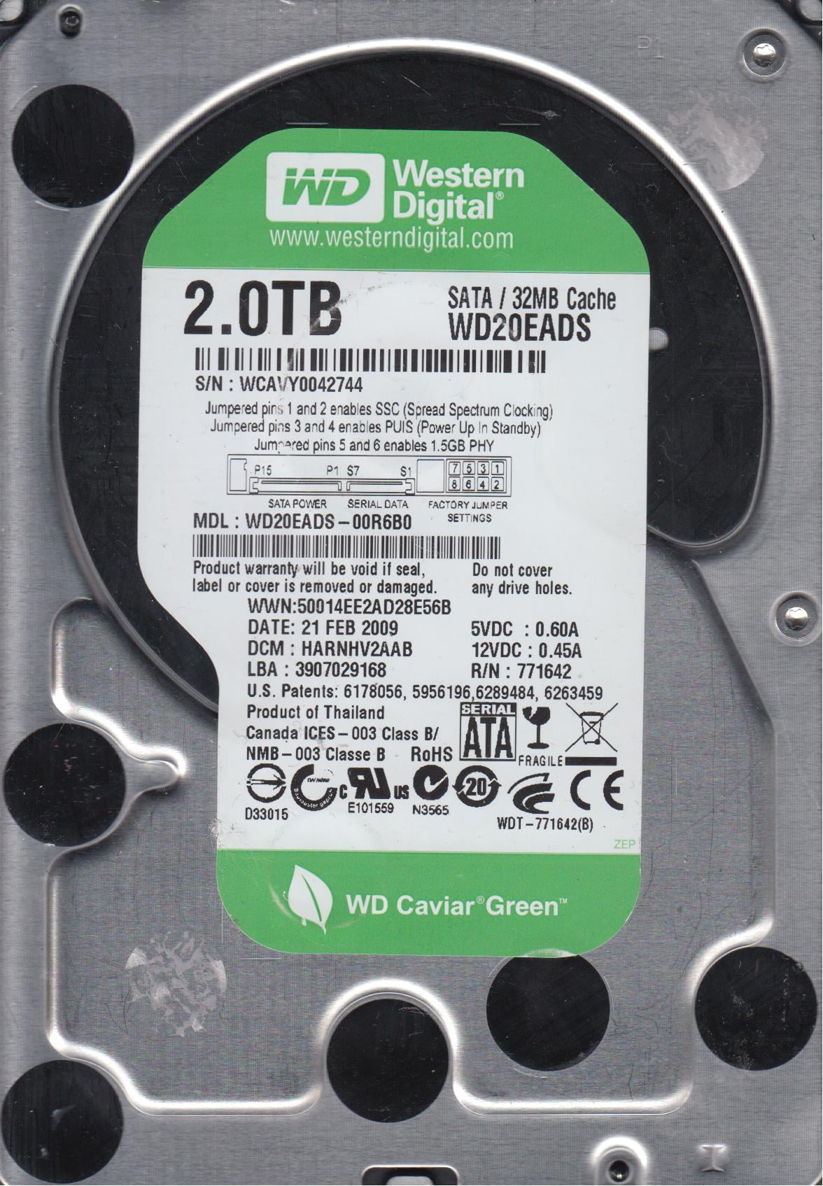 Western Digital 12TB WD120EMFZ 12TB 画像右側 Western Digital 12TB WD120EMFZ 12TB 画像右側