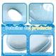 thumbnail image 3 of Almohada Para Bebe Memory Foam Cabeza Prevenir Cabeza Plana Azul, 3 of 4