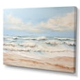 thumbnail image 2 of Designart "Contemporary Beach In Beige And Blue Hues" Coastal Ocean Canvas Wall Art, 2 of 7