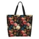 thumbnail image 1 of Disketp Rose Flowers Bolsa Tote Estampada para Mujer, Bolso de Hombro y de Mano para Compras y Viajes, 1 of 8
