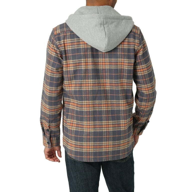 Wrangler flannel hoodie sales