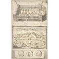 thumbnail image 3 of Jan Goeree 16x24 Black Modern Framed Museum Art Print Titled - Reconstruction of the Circus Maximus (Above) and a View of the Site (Below) (Before 1704), 3 of 5