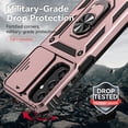 thumbnail image 6 of for Samsung Galaxy A15 5G Case with HD Screen Protector & Slide Camera Cover & Kickstand, Samsung A15 5G Case [Military-Grade] Phone Case for Samsung Galaxy A15 5G (RoseGolden), 6 of 16