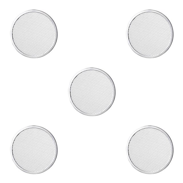 Kearding Sartén antiadherente para Pizza, bandeja para hornear de aluminio para barbacoa, herramienta para hornear pasteles sin costuras, Type2 NO2