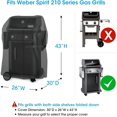 thumbnail image 2 of BBQ Cover, Heavy Duty Waterproof Barbecue Cover, Fade and UV Resistant, Compatible, 2 of 5