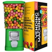 Gumball Machine - Green Home Vending Machine - Candy Dispenser - Bubble Gum Machine for Kids - Gum Ball Machine Without Stand