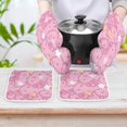 thumbnail image 2 of Hello Kitty Oven Mitts And Pot Holders Set 4 Pcs, Heat Resistant Oven Mitt Set with Potholders, Hot Pads And Oven Mitts Sets Oven Glove for Kitchen, Baking, Cooking, Grilling, 2 of 7